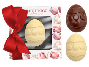 Czekoladowa pisanka ze wstążką