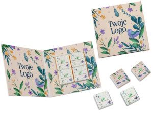 CARD WITH 4 BELGIAN CHOCOLATES