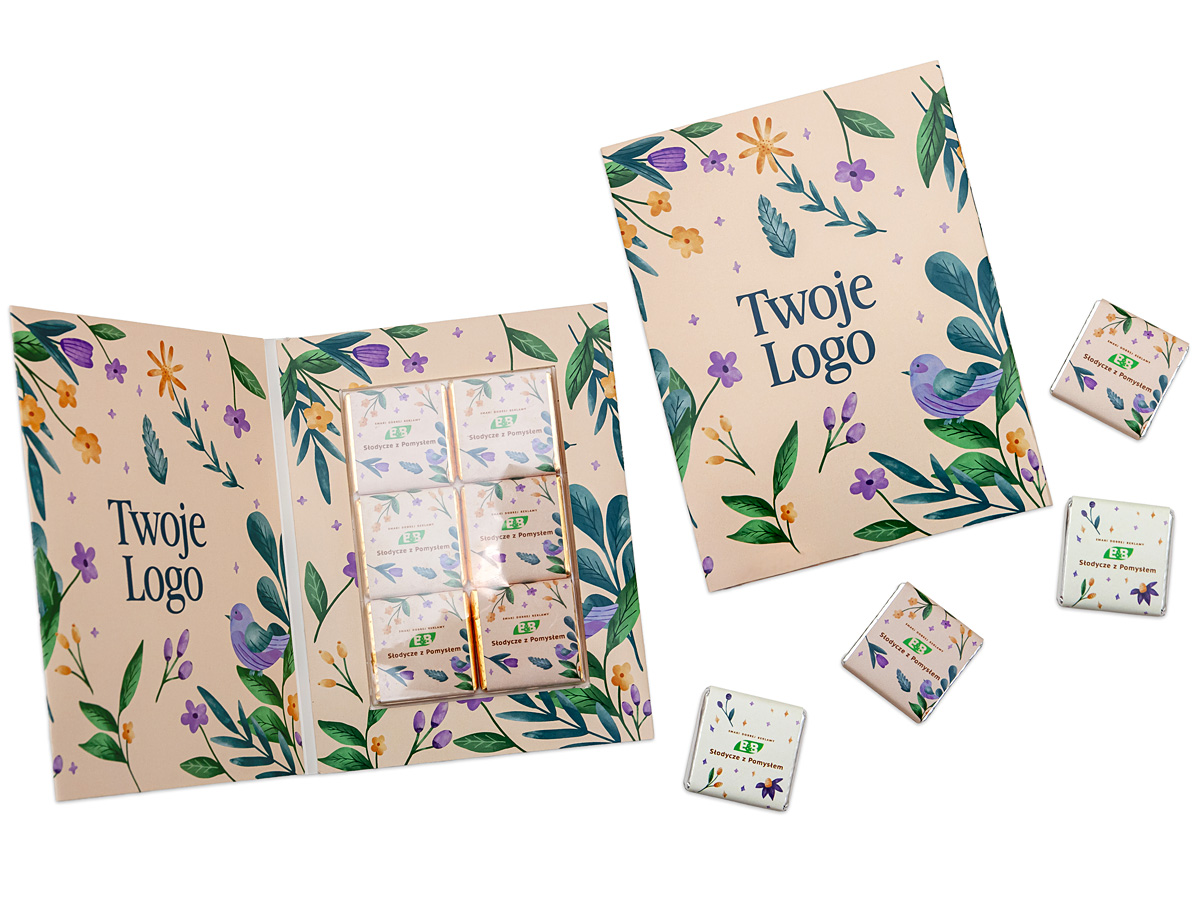 CARD WITH 6 BELGIAN CHOCOLATES